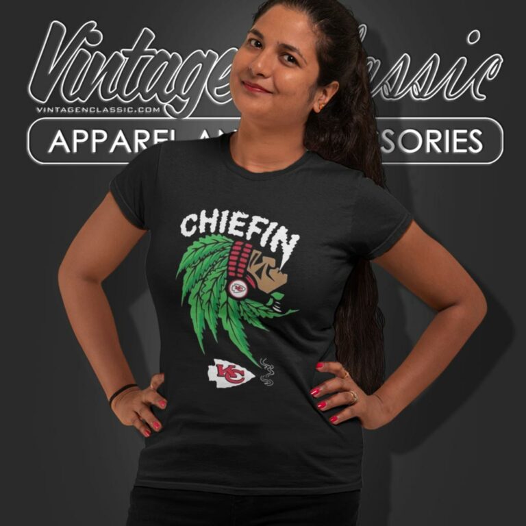 Kansas City Chiefs Chiefin Weed Smoking Indian Women T Shirt Kansas City Chiefs Chiefin Weed Smoking Indian Women T Shirt