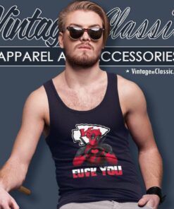 Kansas City Chiefs Deadpool Shirt Love You Fuck You Tank Top Racerback