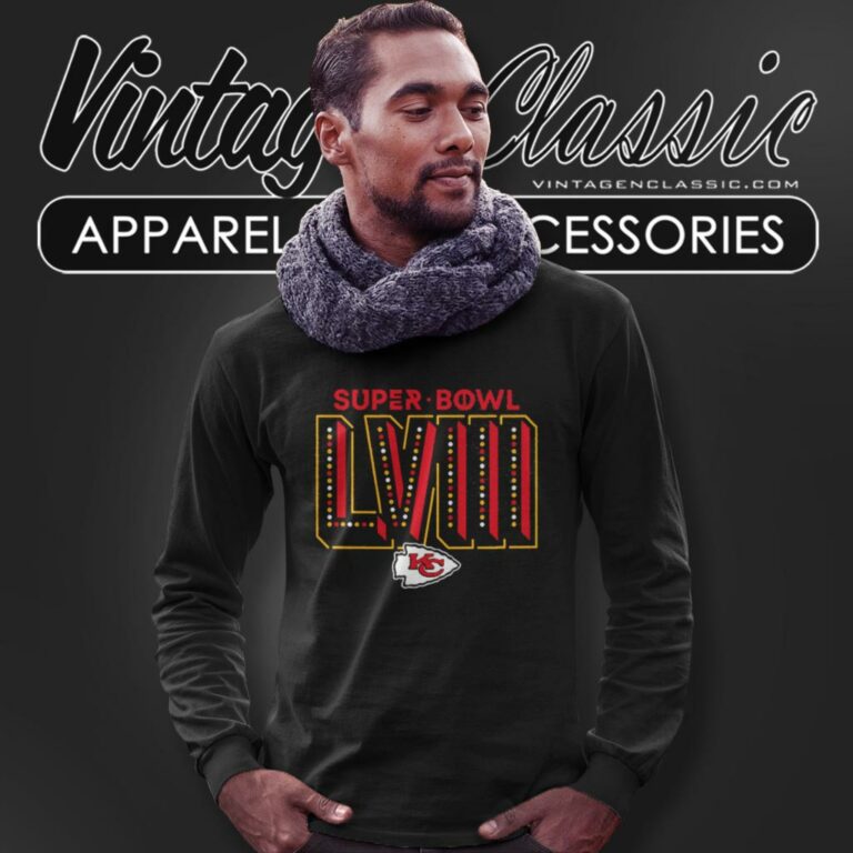 Kansas City Chiefs Fanatics Branded Super Bowl Lviii Long Sleeve Tee Kansas City Chiefs Fanatics Branded Super Bowl Lviii Long Sleeve Tee