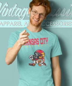 Kansas City Chiefs Football Helmet Vintage T Shirt