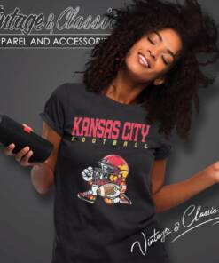 Kansas City Chiefs Football Helmet Vintage Women TShirt