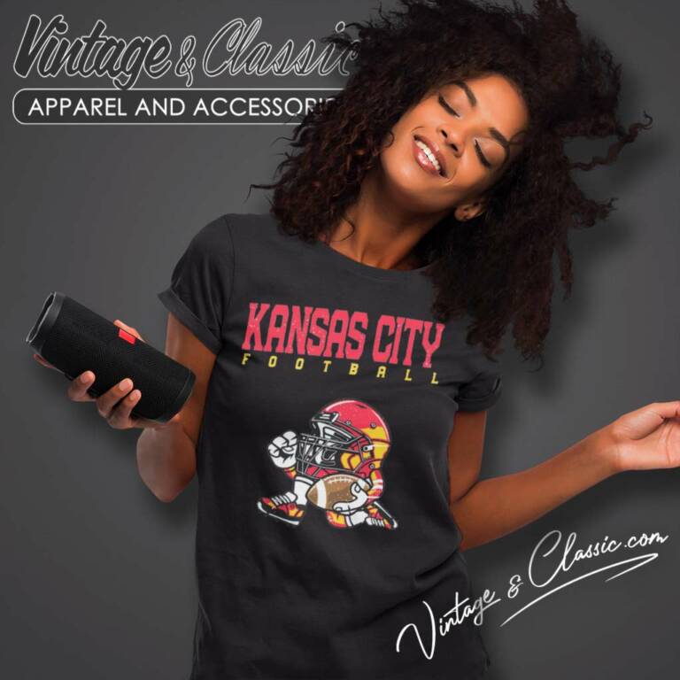 Kansas City Chiefs Football Helmet Vintage Women TShirt Kansas City Chiefs Football Helmet Vintage Women TShirt