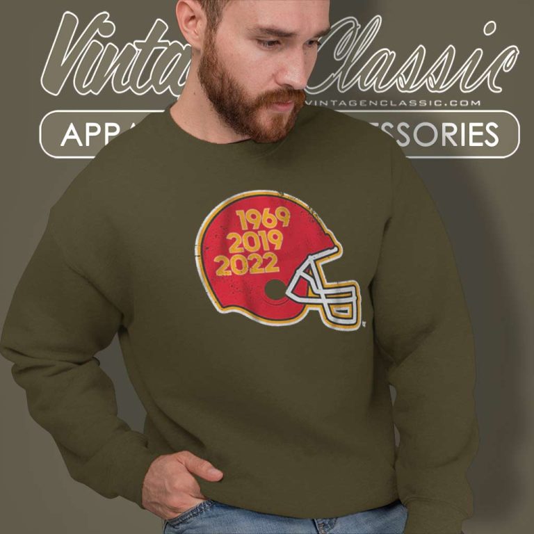Kansas City Chiefs Glory Years 1969 2019 2022 Sweatshirt Kansas City Chiefs Glory Years 1969 2019 2022 Sweatshirt