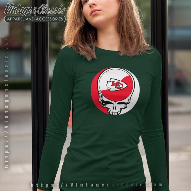 Kansas City Chiefs Grateful Dead Long Sleeve Tee Kansas City Chiefs Grateful Dead Long Sleeve Tee