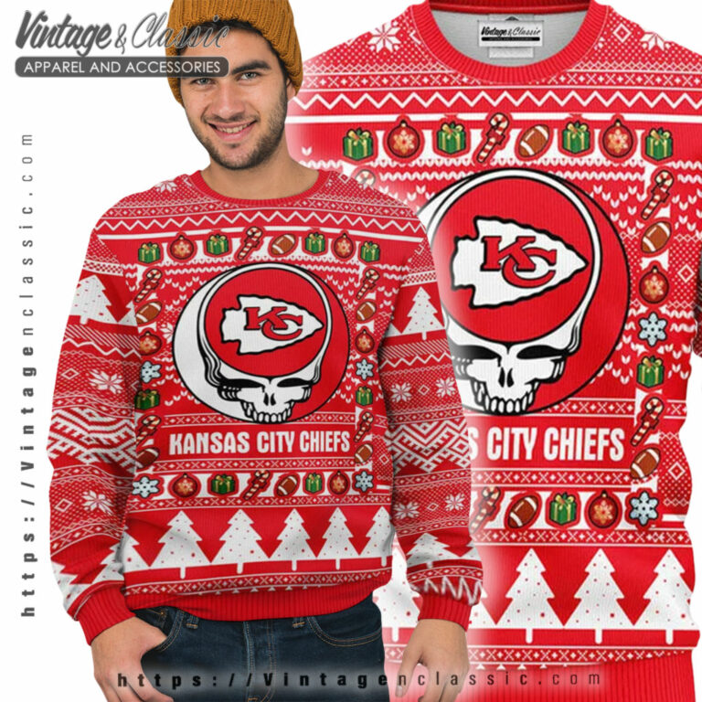 Kansas City Chiefs Grateful Dead Ugly Sweater Ugly Sweater Kansas City Chiefs Grateful Dead Ugly Sweater Ugly Sweater