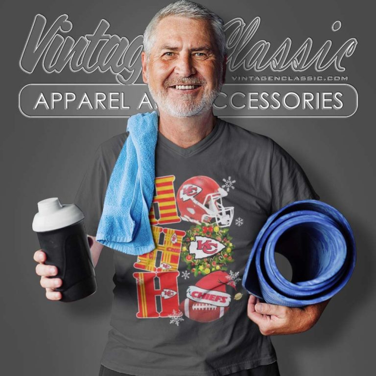 Kansas City Chiefs Ho Ho Ho Christmas Nfl V Neck TShirt Kansas City Chiefs Ho Ho Ho Christmas Nfl V Neck TShirt