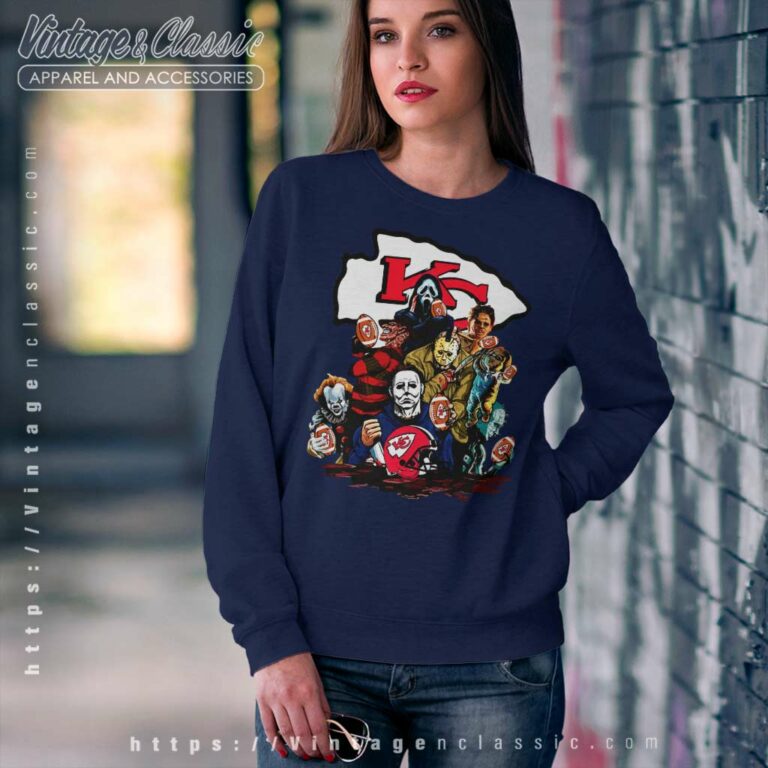Kansas City Chiefs Horror Movie Characters Sweatshirt Kansas City Chiefs Horror Movie Characters Sweatshirt