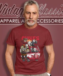 Kansas City Chiefs Horror Movies Characters Halloween Shirt T shirt