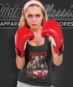 Kansas City Chiefs Horror Movies Characters Halloween Shirt Tank Top Racerback