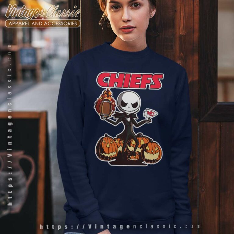 Kansas City Chiefs Jack Skellington Halloween Sweatshirt Kansas City Chiefs Jack Skellington Halloween Sweatshirt