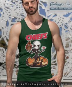 Kansas City Chiefs Jack Skellington Halloween Tank Top Racerback