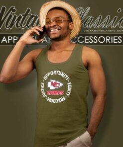 Kansas City Chiefs Justice Shirt Opportunity Equity Freedom Tank Top Racerback