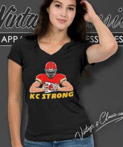 Kansas City Chiefs Kc Strong V Neck TShirt