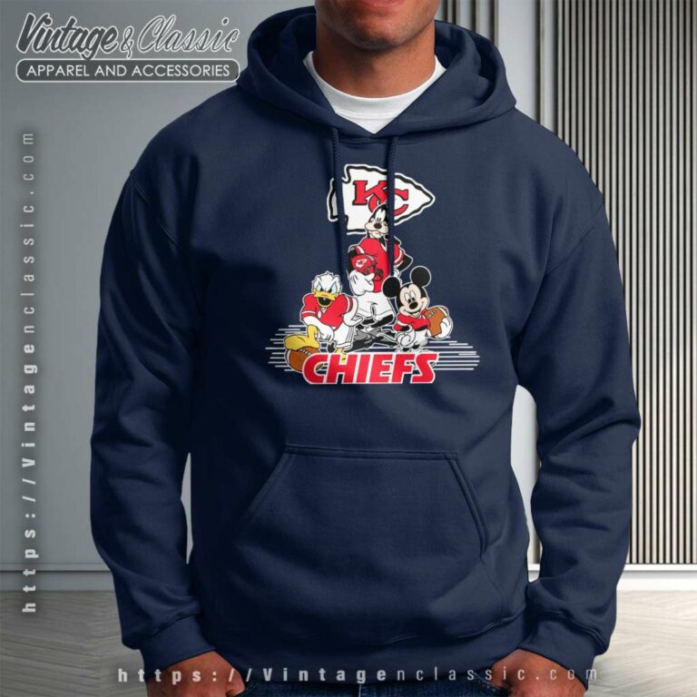 Kansas City Chiefs Mickey Mouse Donald Duck Goofy Hoodie Kansas City Chiefs Mickey Mouse Donald Duck Goofy Hoodie