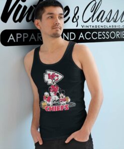 Kansas City Chiefs Mickey Mouse Donald Duck Goofy Tank Top Racerback