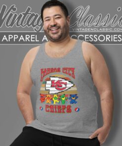 Kansas City Chiefs Nfl Grateful Dancing Bears Retro Tank Top Racerback