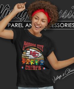 Kansas City Chiefs Nfl Grateful Dancing Bears Retro Women T Shirt