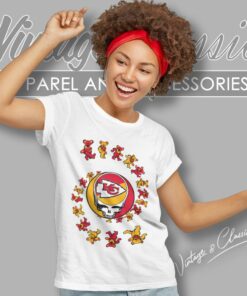 Kansas City Chiefs Nfl Grateful Dancing Bears Women T Shirt