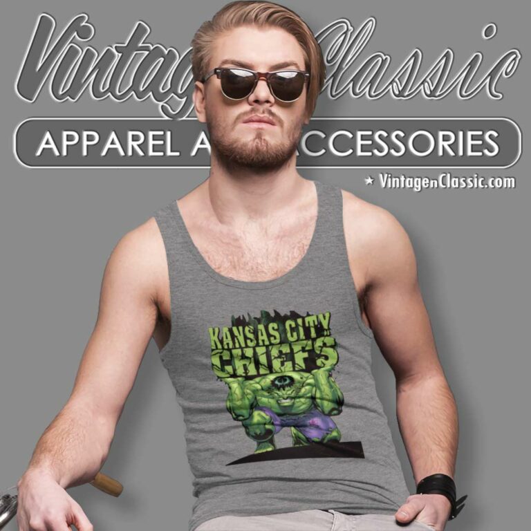 Kansas City Chiefs Nfl Hulk Avengers Tank Top Racerback Kansas City Chiefs Nfl Hulk Avengers Tank Top Racerback