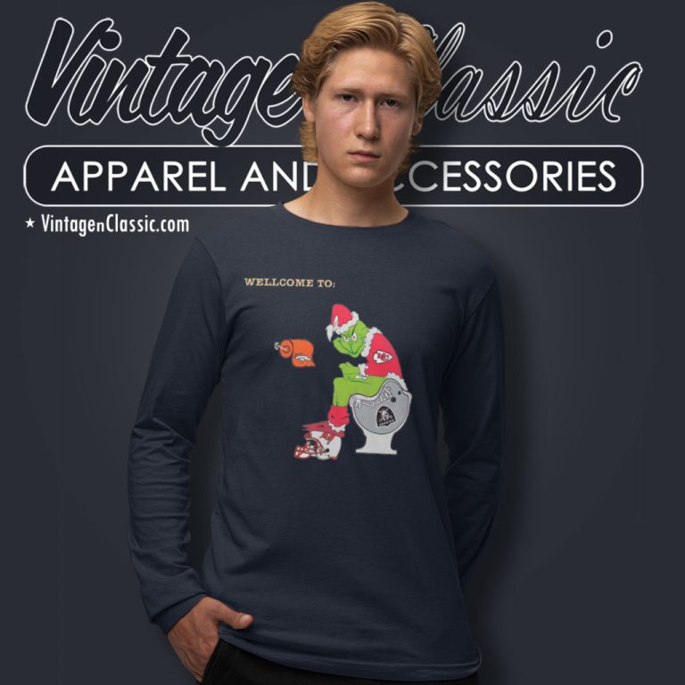 Kansas City Chiefs Nfl Santa Grinch Toilet Football Team Christmas Long Sleeve Tee Kansas City Chiefs Nfl Santa Grinch Toilet Football Team Christmas Long Sleeve Tee