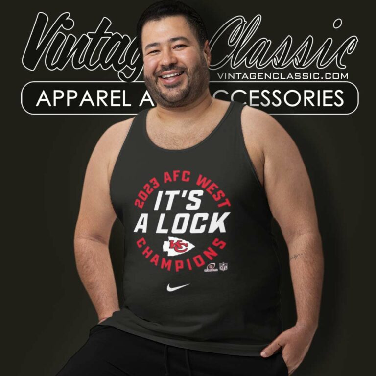 Kansas City Chiefs Nike Its A Lock 2023 Afc West Division Champions Tank Top Racerback Kansas City Chiefs Nike Its A Lock 2023 Afc West Division Champions Tank Top Racerback