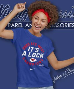 Kansas City Chiefs Nike Its A Lock 2023 Afc West Division Champions Women TShirt