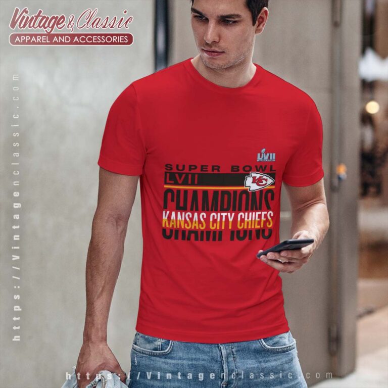Kansas City Chiefs Red Super Bowl LVII Champions shirt Signature Roster Tshirt Kansas City Chiefs Red Super Bowl LVII Champions shirt Signature Roster Tshirt