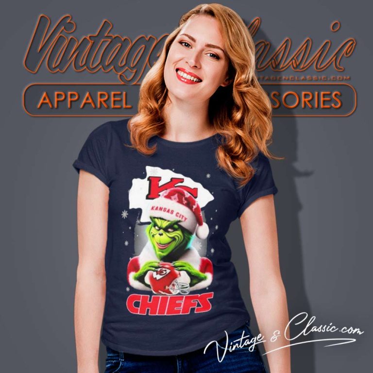 Kansas City Chiefs Santa Grinch Christmas Women TShirt Kansas City Chiefs Santa Grinch Christmas Women TShirt