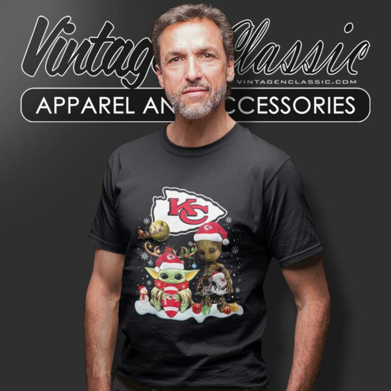 Kansas City Chiefs Shirt Baby Yoda And Groot Santa Christmas T Shirt Kansas City Chiefs Shirt Baby Yoda And Groot Santa Christmas T Shirt