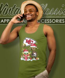 Kansas City Chiefs Shirt Baby Yoda And Groot Santa Christmas 5 Kansas City Chiefs Shirt Baby Yoda And Groot Santa Christmas Tank Top Racerback