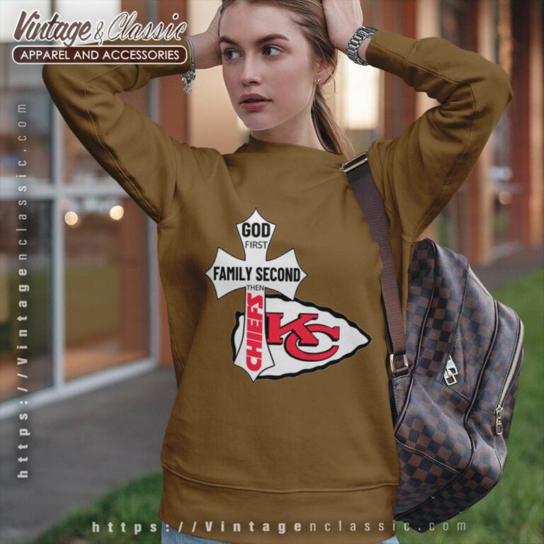 Kansas City Chiefs Shirt God First Family Second Sweatshirt Kansas City Chiefs Shirt God First Family Second Sweatshirt