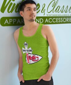 Kansas City Chiefs Shirt God First Family Second Tank Top Racerback
