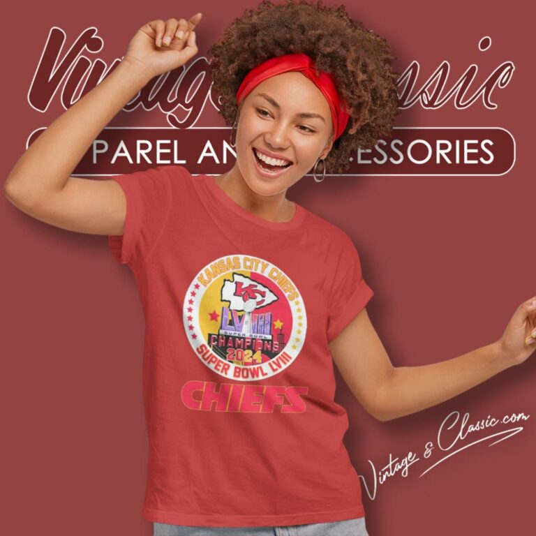 Kansas City Chiefs Skyline 2024 Super Bowl Lviii Champions Women T Shirt Kansas City Chiefs Skyline 2024 Super Bowl Lviii Champions Women T Shirt