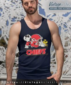 Kansas City Chiefs Snoopy And Woodstock Tank Top Racerback
