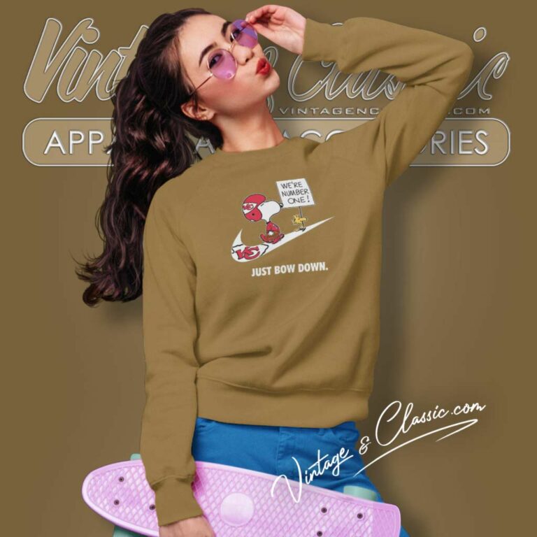 Kansas City Chiefs Snoopy Are Number One Shirt Nike Just Bow Down Sweatshirt Kansas City Chiefs Snoopy Are Number One Shirt Nike Just Bow Down Sweatshirt