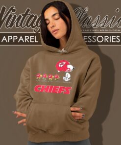Kansas City Chiefs Snoopy Woodstock Team Walking Hoodie