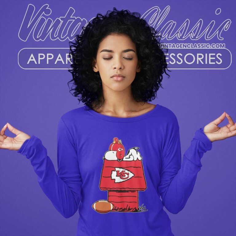Kansas City Chiefs Snoopy Woodstock Waiting For Football Season Long Sleeve Tee Kansas City Chiefs Snoopy Woodstock Waiting For Football Season Long Sleeve Tee