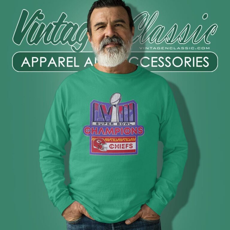 Kansas City Chiefs Souvenir Super Bowl Lviii Champions Long Sleeve Tee Kansas City Chiefs Souvenir Super Bowl Lviii Champions Long Sleeve Tee