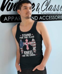 Kansas City Chiefs Stand For The Flag Kneel For The Cross Shirt 4 Kansas City Chiefs Stand For The Flag Kneel For The Cross Tank Top Racerback