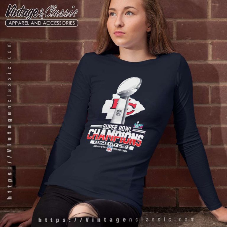 Kansas City Chiefs Super Bowl Lvii Champions Players Names Trophy Long Sleeve Tee Kansas City Chiefs Super Bowl Lvii Champions Players Names Trophy Long Sleeve Tee