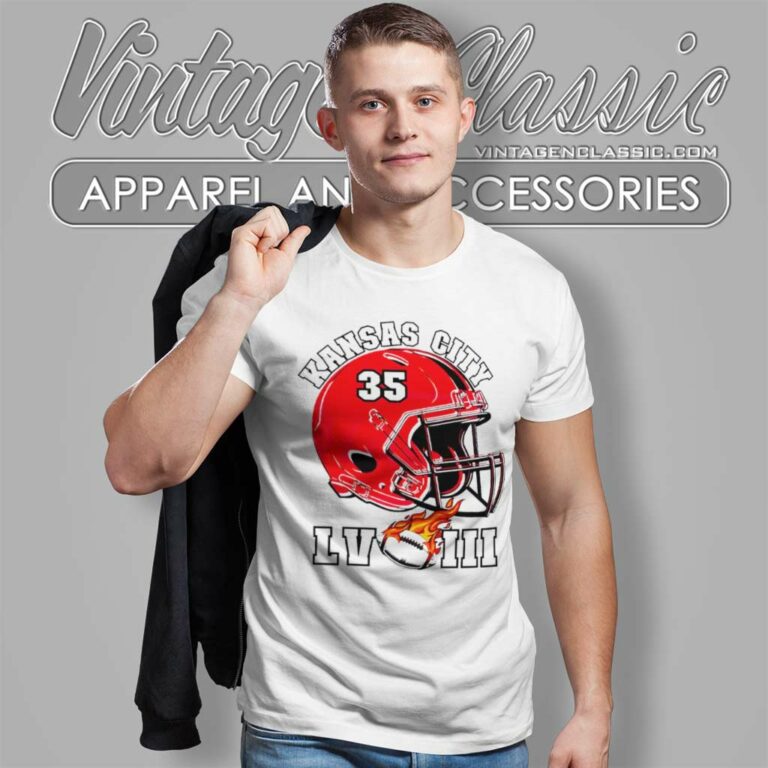 Kansas City Chiefs Super Bowl Lviii Helmet 35 T Shirt Kansas City Chiefs Super Bowl Lviii Helmet 35 T Shirt