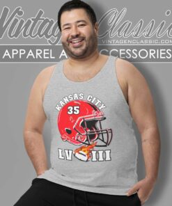 Kansas City Chiefs Super Bowl Lviii Helmet 35 Tank Top Racerback