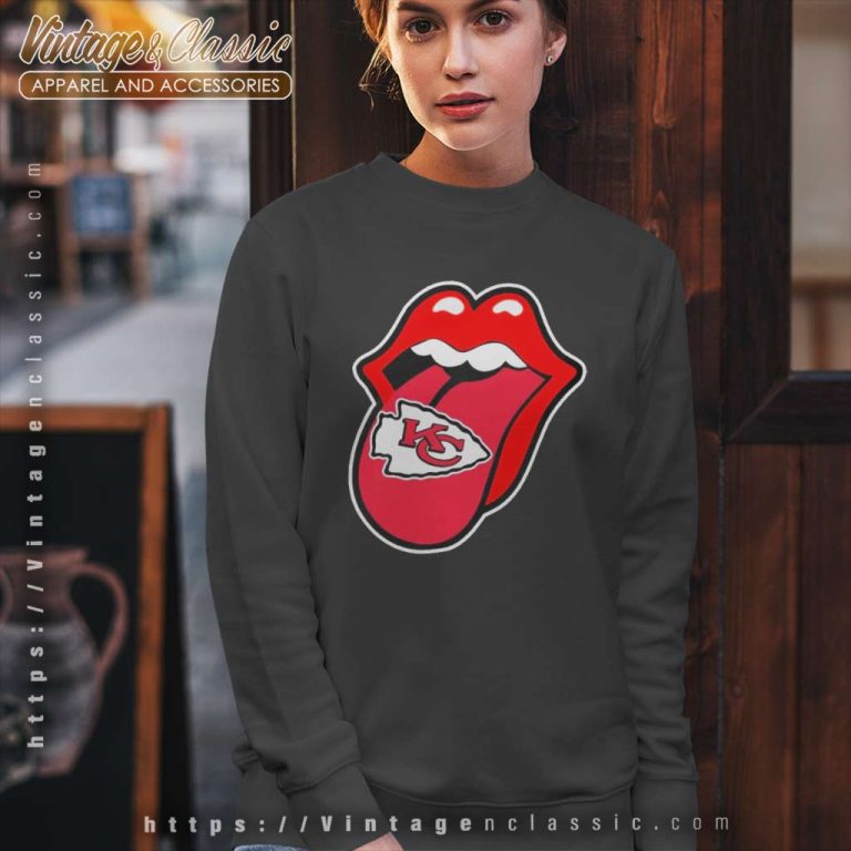 Kansas City Chiefs The Rolling Stones Logo Sweatshirt Kansas City Chiefs The Rolling Stones Logo Sweatshirt