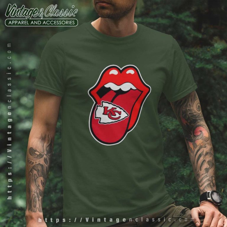 Kansas City Chiefs The Rolling Stones Logo T Shirt Kansas City Chiefs The Rolling Stones Logo T Shirt