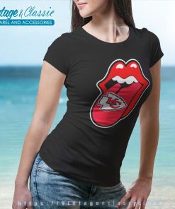 Kansas City Chiefs The Rolling Stones Logo Women TShirt