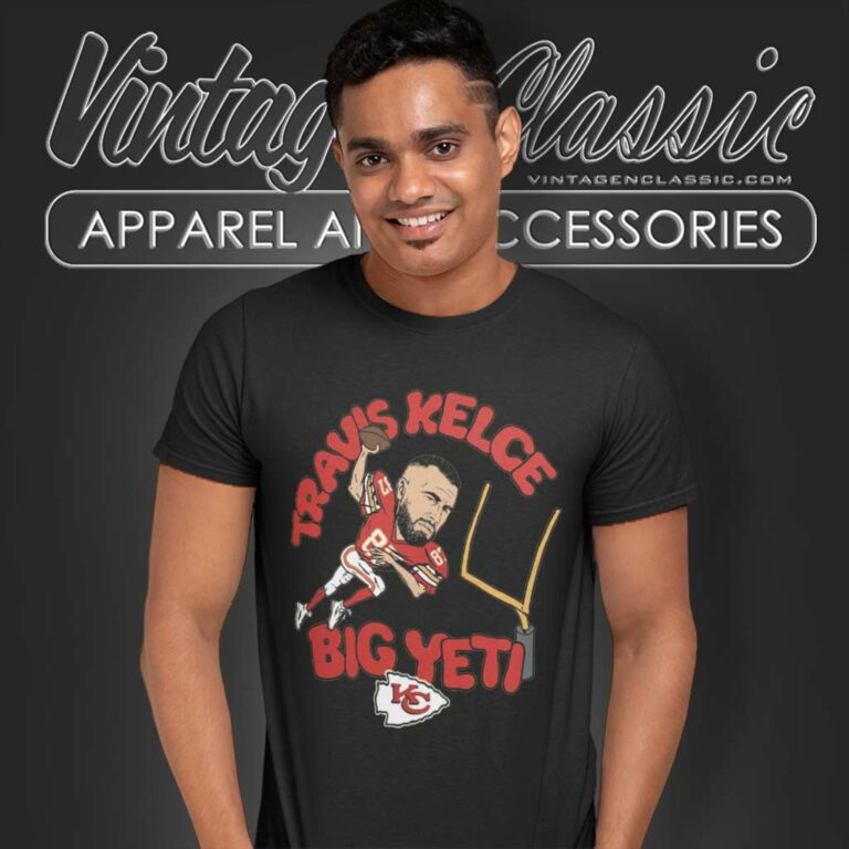 Kansas City Chiefs Travis Kelce Caricature Player Homage T Shirt Kansas City Chiefs Travis Kelce Caricature Player Homage T Shirt