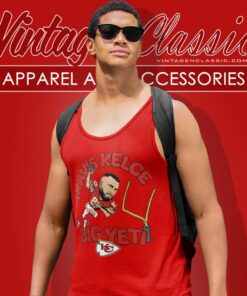 Kansas City Chiefs Travis Kelce Caricature Player Homage Tank Top Racerback