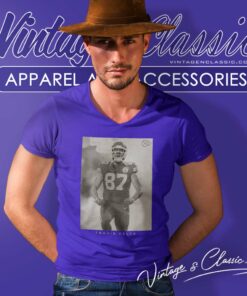 Kansas City Chiefs Travis Kelce Majestic Black Player V Neck TShirt