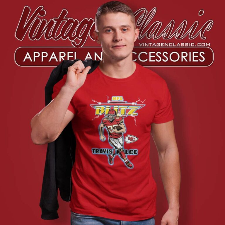 Kansas City Chiefs Travis Kelce Shirt Nfl Blitz Player Tri Blend T Shirt Kansas City Chiefs Travis Kelce Shirt Nfl Blitz Player Tri Blend T Shirt