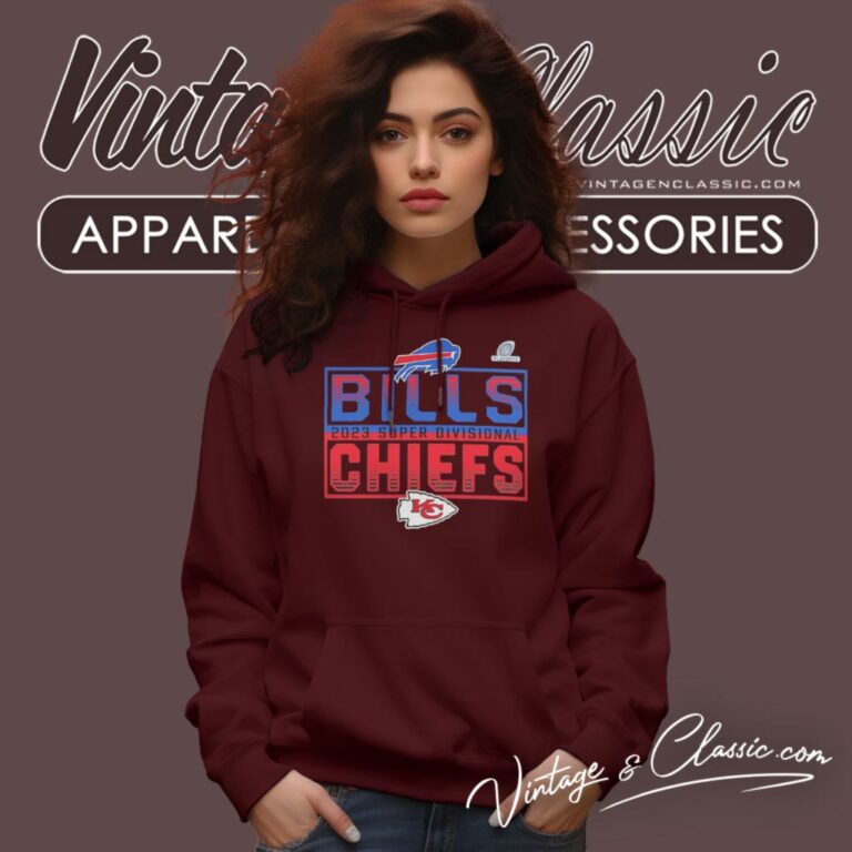 Kansas City Chiefs Vs Buffalo Bills 2023 Super Divisional Round Hoodie Kansas City Chiefs Vs Buffalo Bills 2023 Super Divisional Round Hoodie